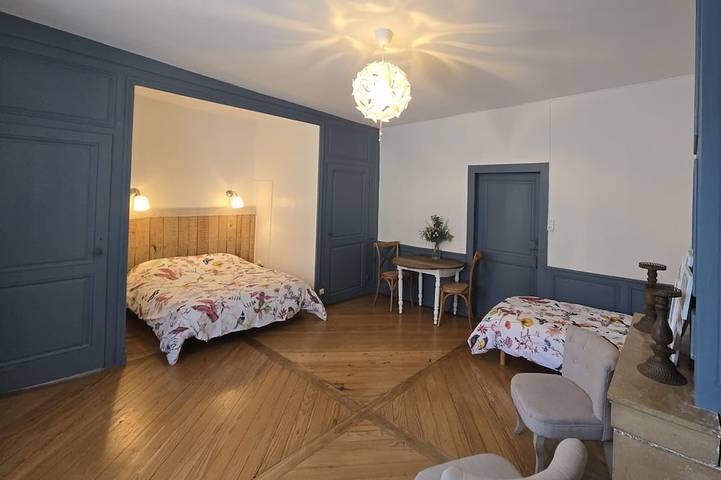 Ganze Wohnung, 100 m2 Wohnung in einem alten Hotel Particulier des achtzehnten Jahrhunderts in Salins-les-Bains, Französischer Jura