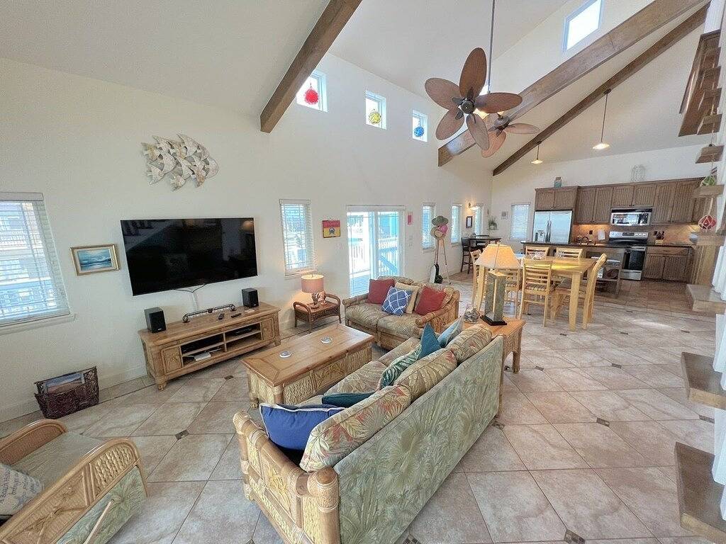 Dacha Iii - 2. Reihe, einfacher Zugang zum Strand, tolle Aussicht auf den Golf, 11 Schlafplätze. in Crystal Beach, Galveston County