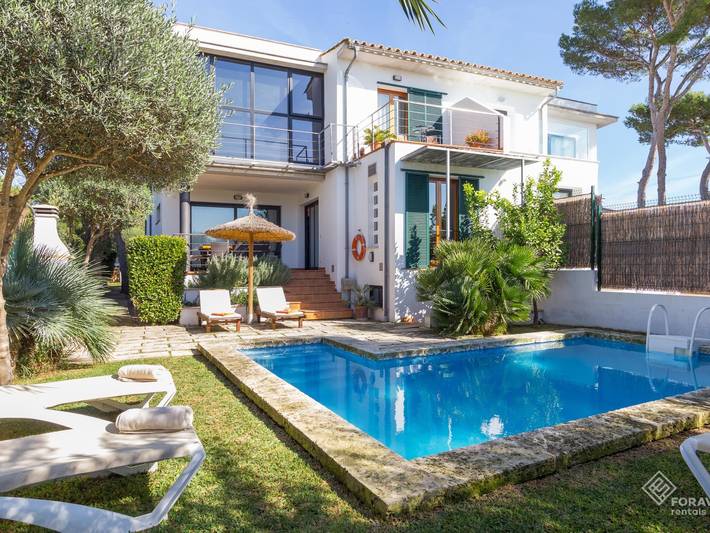 Luxus-Finca für 8 Personen, mit Balkon/Terrasse und Garten sowie Pool in Can Picafort