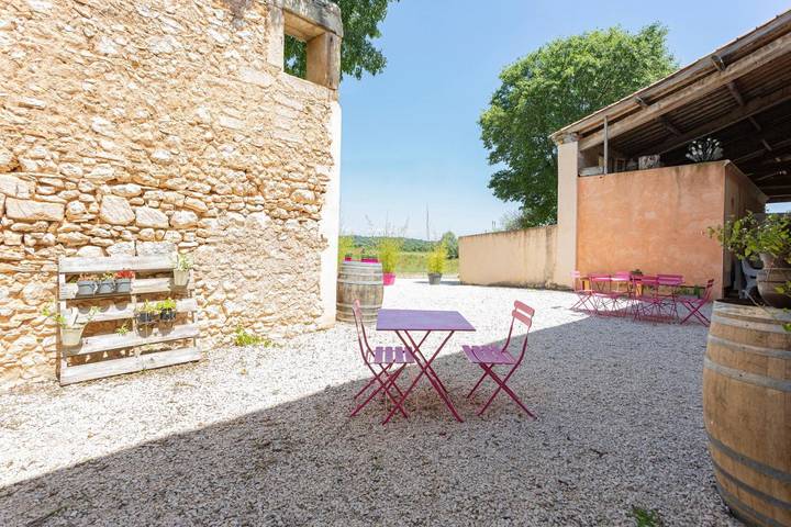 Casa rural 'Mas Du Cres Gîte' con terraza privada, jardín privado y wifi in Galargues, Costa mediterránea (Francia)