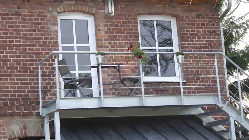 Ferienwohnung für 3 Personen, mit Balkon in Eggesin