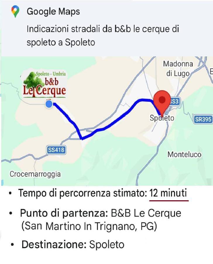 Le Cerque in Spoleto, Province de Pérouse