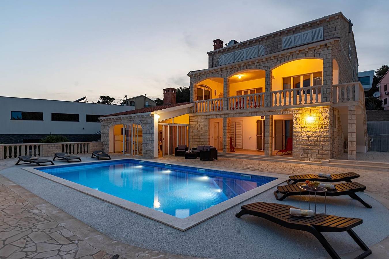 Schönes Ferienhaus mit privatem Pool in Vela Luka, Korcula
