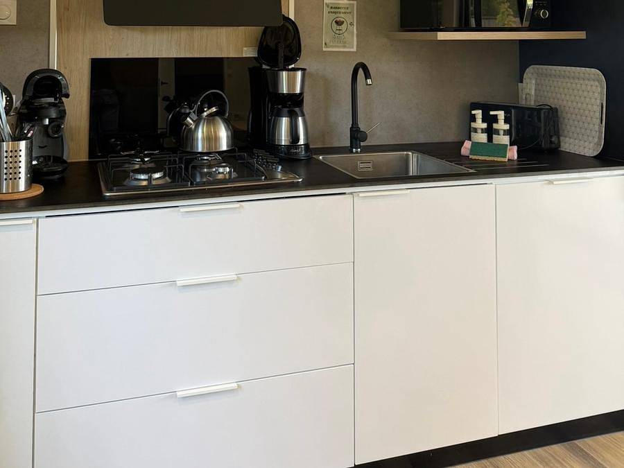 Camping Domaine de Kervallon - Mobilhome 6 personas - Elegance 40m² (3 habitaciones - 2 baños - Aire acondicionado) 27m² terraza - Nuevo para 2024 in Caro (desambiguación), Región de Vannes