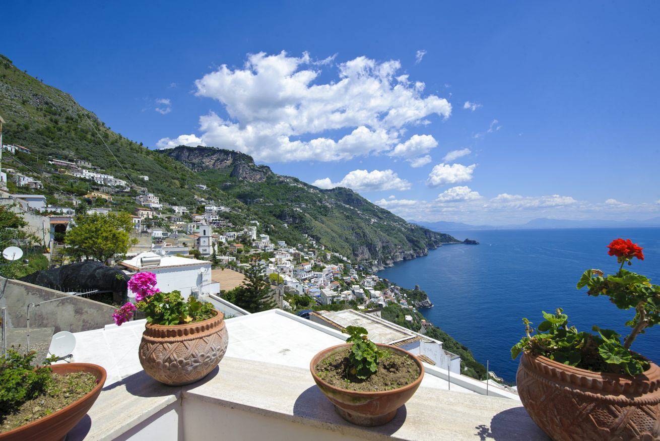 Ganze Wohnung, Ferienwohnung für 4 Personen mit Meerblick in Praiano, Amalfiküste