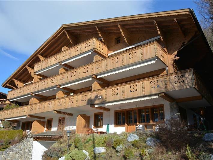 Chalet pour 6 personnes, avec balcon, animaux acceptés dans Gstaad - 2