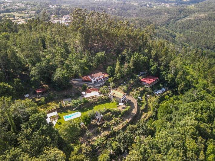 Chalet para 4 pessoas, com Varanda e Terraço e ainda Jardim and Piscina em Oliveira de Frades
