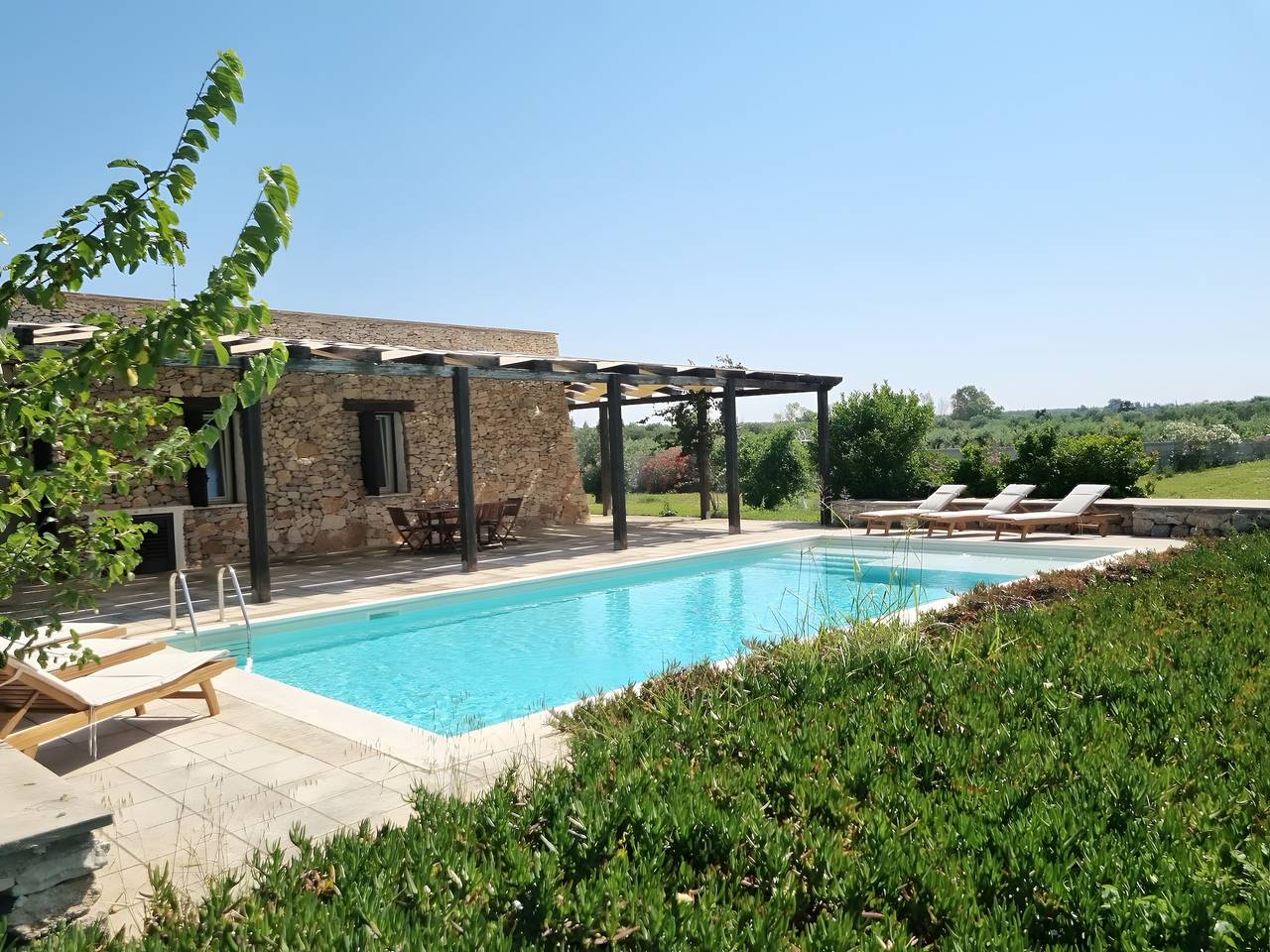 Villa „Casciani - Villux“ mit privatem Pool, Wlan und Klimaanlage in Ugento, Golf von Tarent