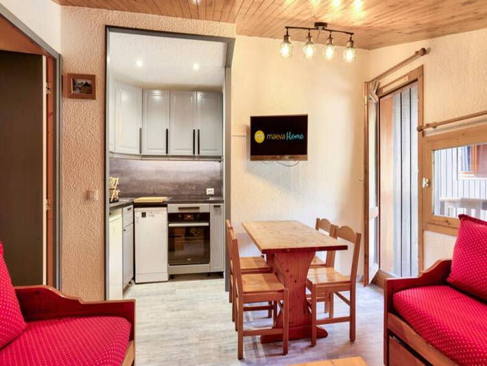 Chalet pour 5 personnes, avec balcon, animaux acceptés dans Valmorel - 4