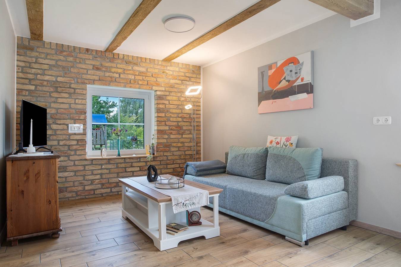 Ganze Wohnung, Apartment 'Uschi' mit Gemeinschaftsgarten und Wlan in Warrenzin, Mecklenburgische Seenplatte