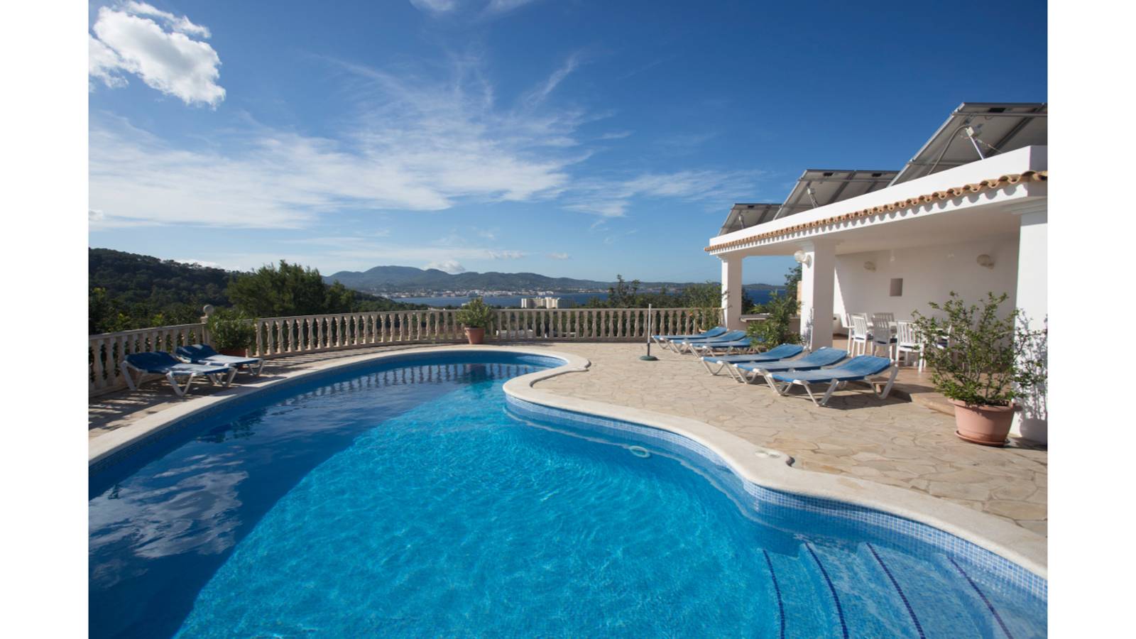 Villa für 8 Personen mit Terrasse in Sant Antoni de Portmany, Ibiza Westen