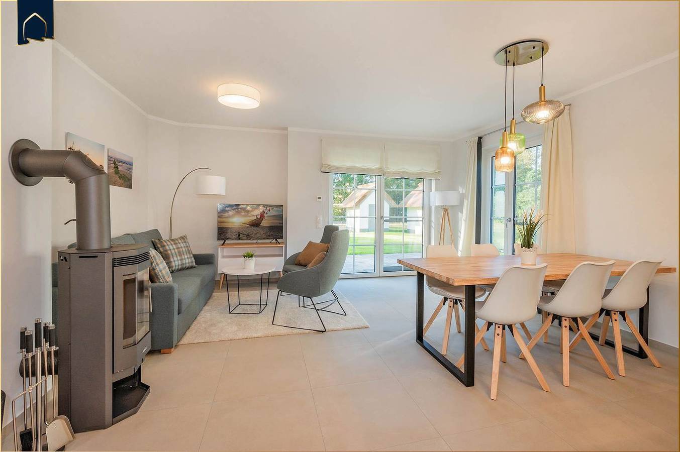 Modernes Ferienhaus im Fischerdorf mit Sauna & Garten in ruhiger Dorflage in Zirchow, Usedom