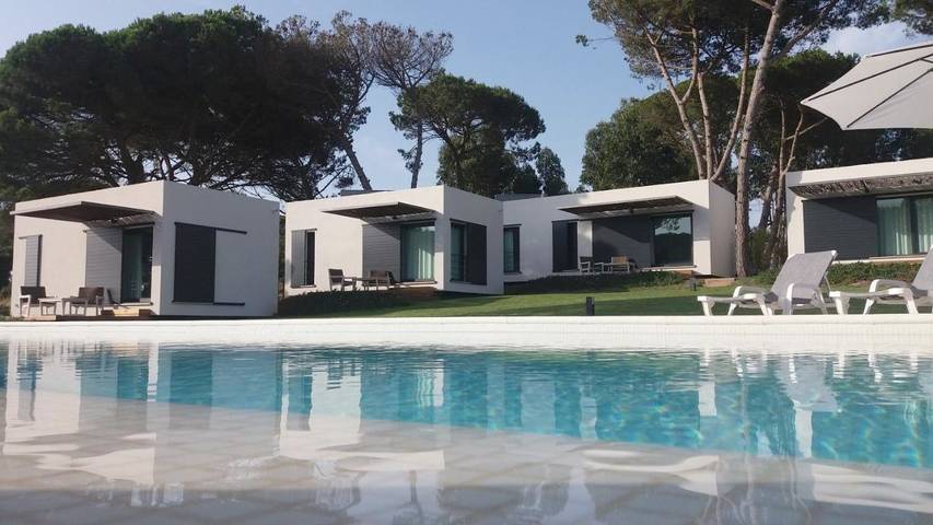 Gîte pour 2 personnes, avec Terrasse et Jardin ainsi que Piscine et Vue dans Aldeia Do Meco