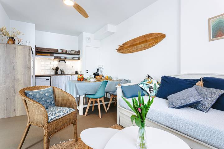 Geheel appartement, Appartement La Dune met tuin, zeezicht, privéterras en wifi in Rivedoux-Plage, Ile de Re