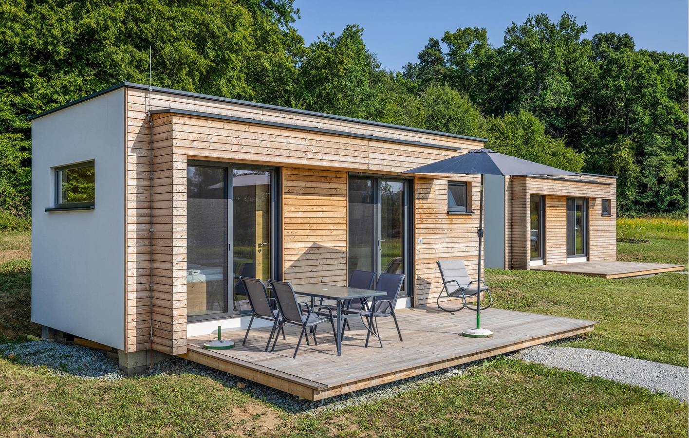 Wohnwagen für 4 Personen mit Terrasse in Südburgenland