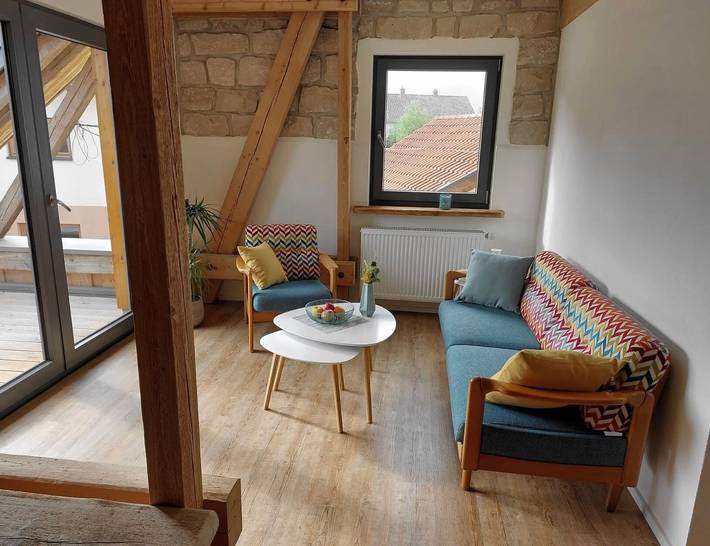 Hel lejlighed, Ferielejlighed for 4 personer med balkon in Herbrechtingen, Stuttgart Region