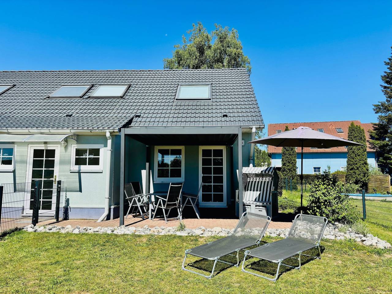 Ferienhaus Usedom Familie Stopp Haus 24 (hundefreundlich eingezäunt) in Lütow, Usedomer Norden