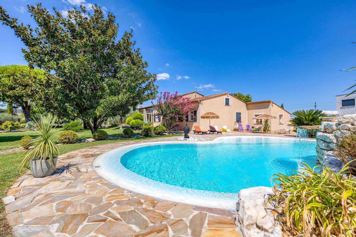Landhaus 'L'évaroma' mit privatem Pool, Wlan und Klimaanlage in Campagne (Hérault), Mittelmeerküste (Frankreich)
