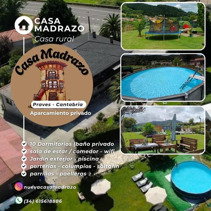 Casa rural con piscina para 4 personas, con vistas y jardín además de piscina y piscina para niños, Se admiten mascotas en Cantabria - 3