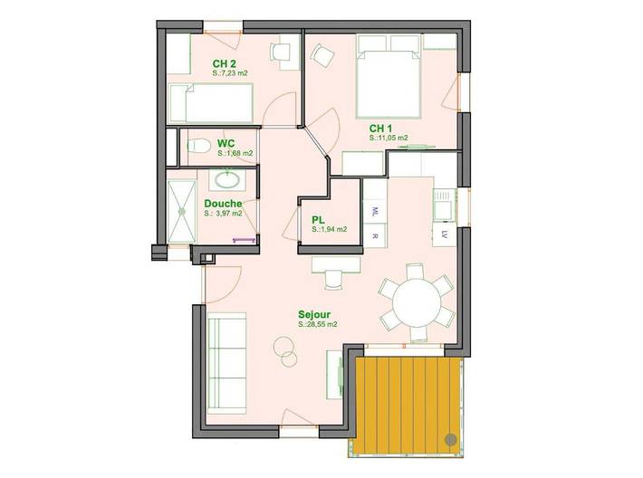 Gîte pour 5 personnes, avec jardin, animaux acceptés dans Plage Du Capelan Bandol - 3