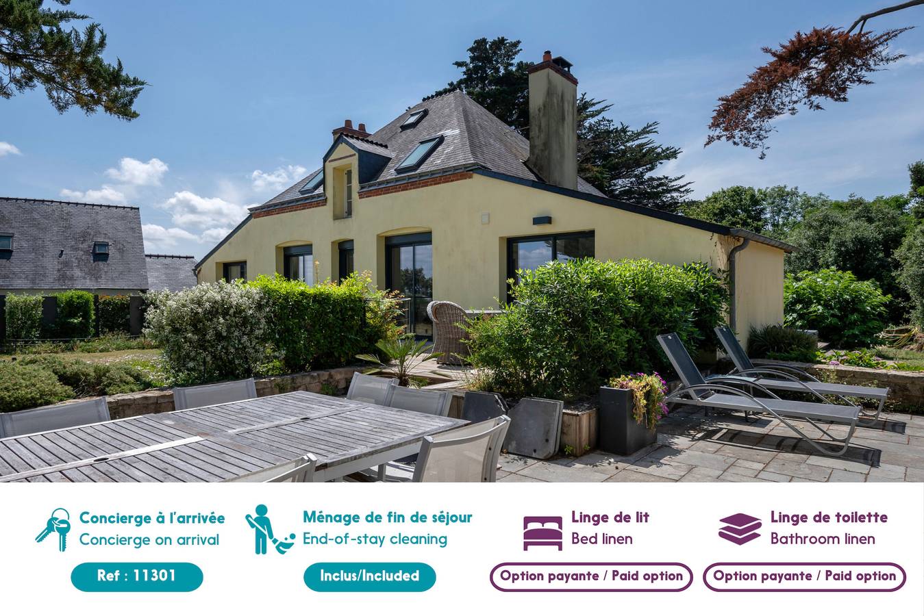 Maison familiale pour 8 avec vue sur le Golfe in Arzon, Côte des Mégalithes
