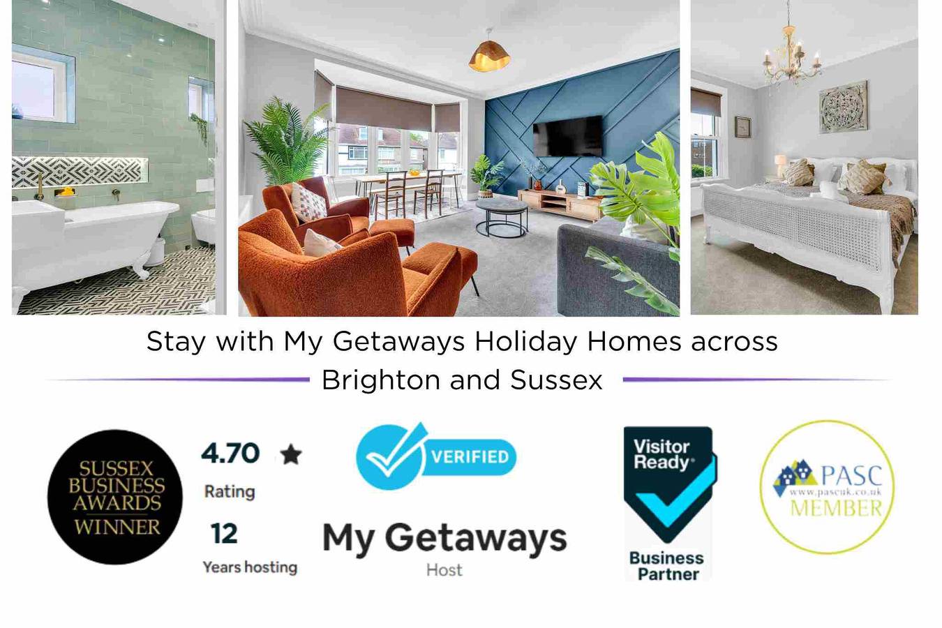 Ganze Wohnung, Ferienwohnung für 6 Personen in Worthing, West Sussex