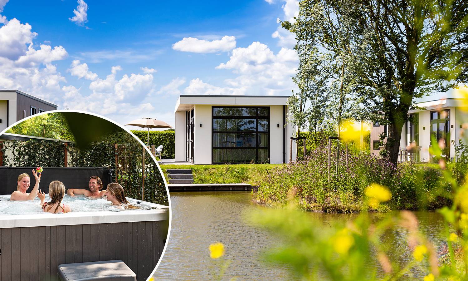 Résidence de Leuvert — Module Special 4 Personen Wellness (Spa) in Nordbrabant