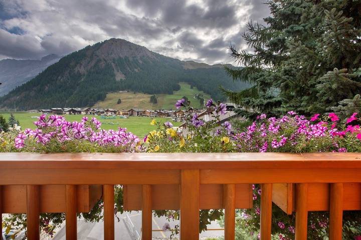 Ganze Wohnung, Ferienwohnung 'Aurora Villa Nordica' mit Bergblick, privater Terrasse und Wlan in Livigno (Stadt), Livigno