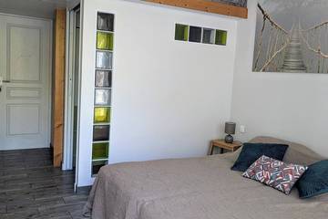 Chambre d’hôte pour 4 personnes, avec jardin à Donneville