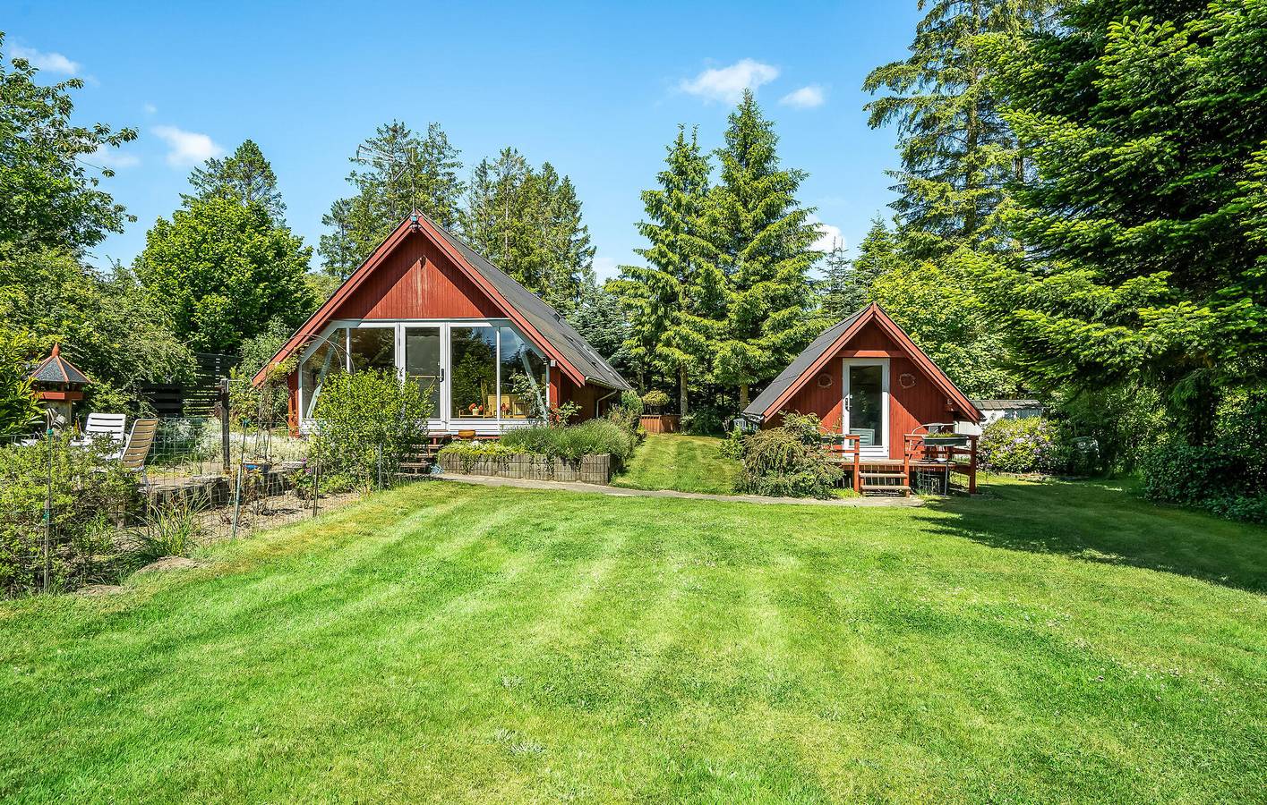 Ferienhaus für 4 Personen mit Terrasse in Selkær Mølle, Glesborg