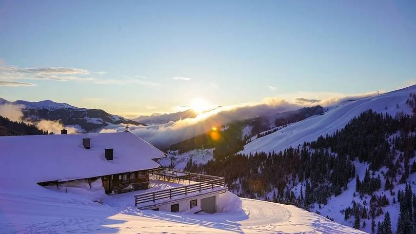 Hütte für 4 Personen, mit Garten und Sauna in Jochberg - 2