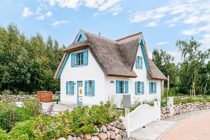 Ferienhaus für 4 Personen, mit Terrasse und Garten sowie Sauna