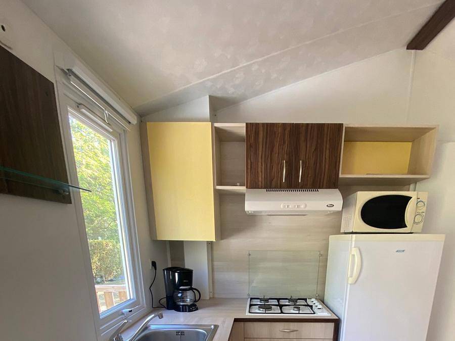 Camping le Trel - Mobilheim 4 personen - Mobilheim 2 Zimmer Confort - nicht überdachte Terrasse in Saint-Pompont, Périgord Noir