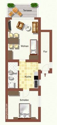 Ganze Ferienwohnung, Gästehaus Am Tief - Fw Wohnung 5 - Am Tief 15 in Horumersiel, Wangerland