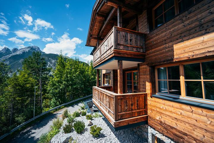 Ferienwohnung für 4 Personen, mit Sauna und Balkon in Scharnitz