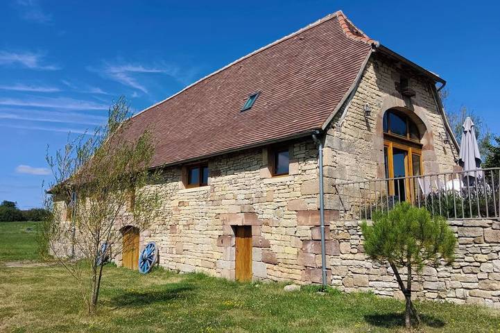 Maison de vacances pour 6 personnes, avec balcon ainsi que piscine et jardin