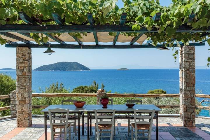Vakantiewoning voor 4 personen, met tuin en uitzicht, met huisdier op Skopelos