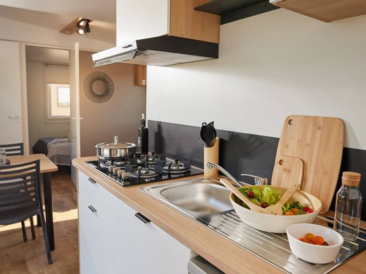Mobil-home confortable 4 pers avec terrasse in Granges-Aumontzey, Parc naturel régional des Ballons des Vosges