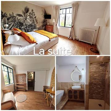 Gîte pour 6 personnes, avec jardin à Saint-Quentin-sur-le-Homme