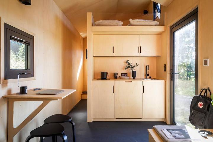 Ferienhaus für 3 Personen, mit Terrasse und Ausblick