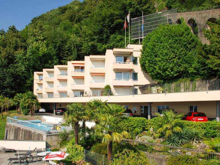 Vakantiewoning voor 2 personen, met balkon en uitzicht op het meer in Lugano