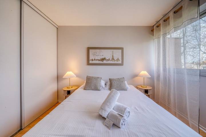 Apartamento entero, Apartamento de vacaciones para 5 personas con balcón in Le Bouscat, Región de Burdeos