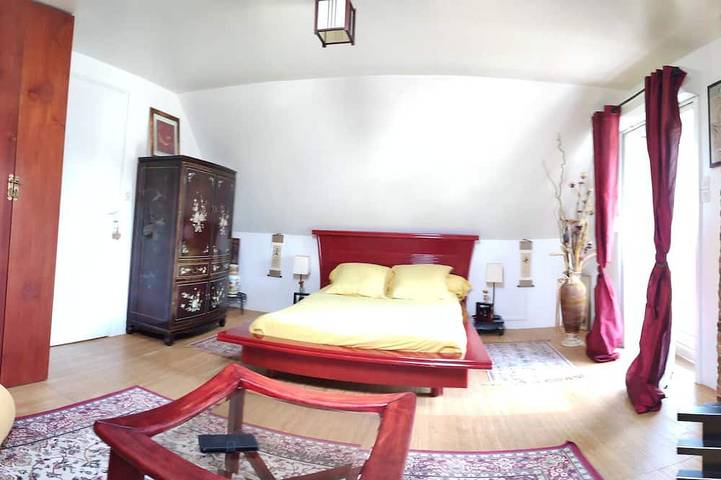 Chambre d’hôte pour 4 personnes, avec Jacuzzi et Jardin
