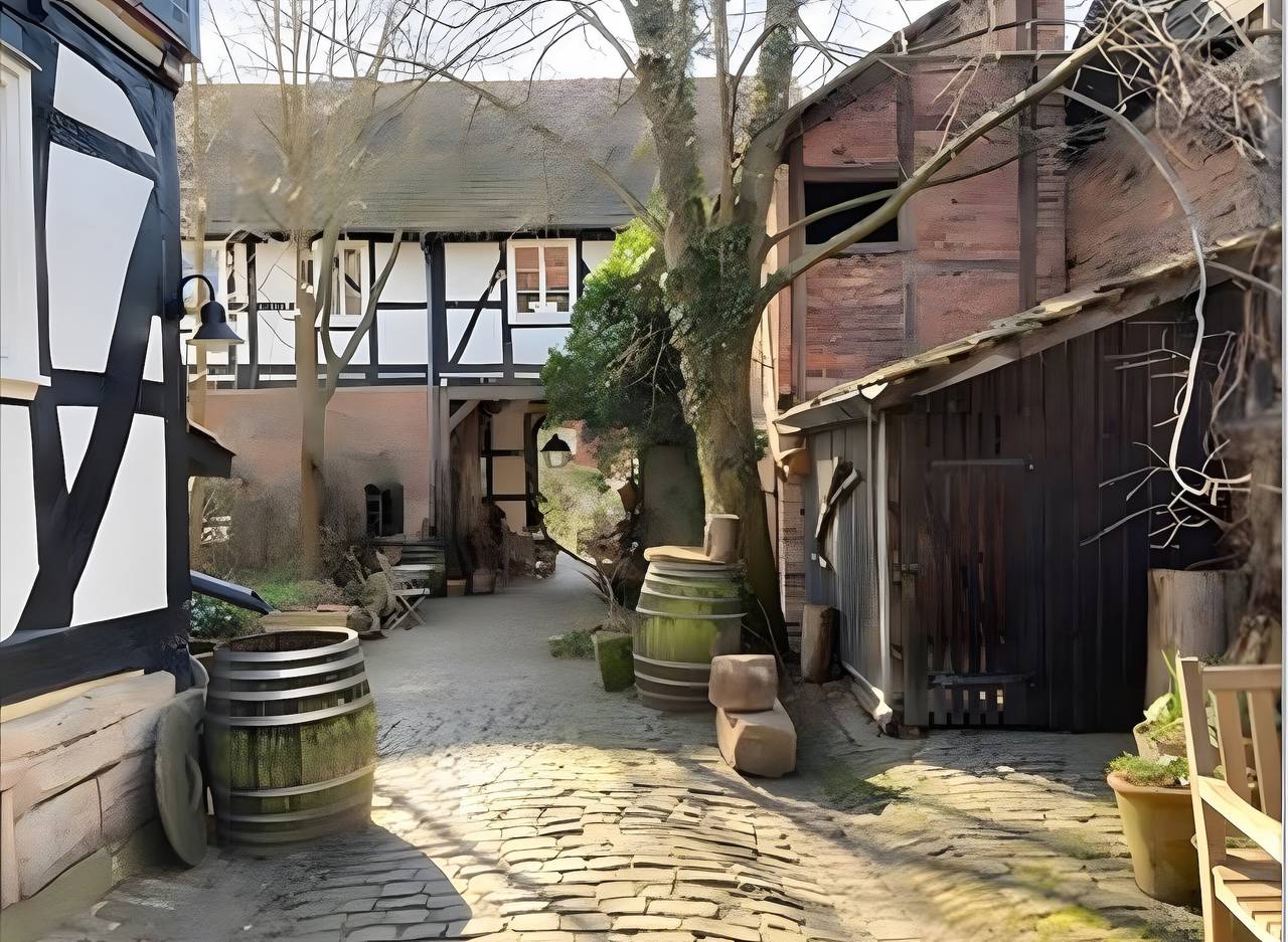 Ganze Wohnung, Wunderschöne Ferienwohnung am Gänsemarkt – Ruhe & Charme im historischen Fachwerkhaus in Meinhard, Werratal