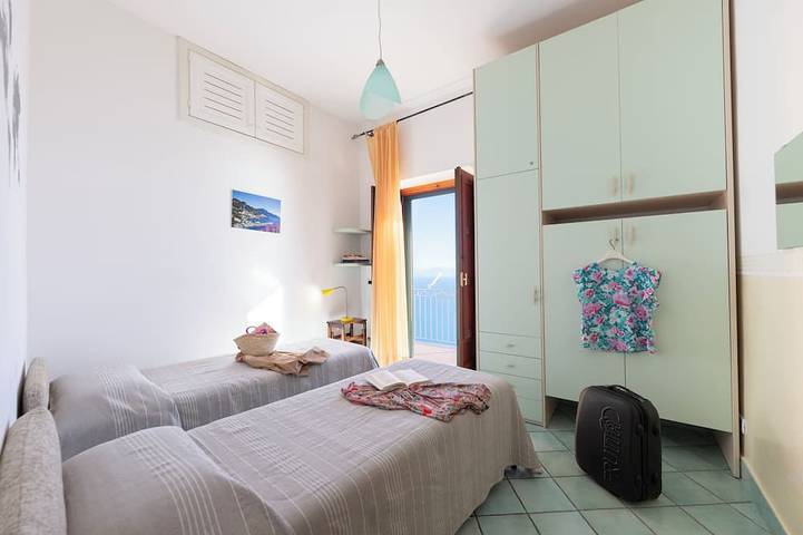 Geheel appartement, Appartement met balkon met zeezicht in Tovere, Amalfi