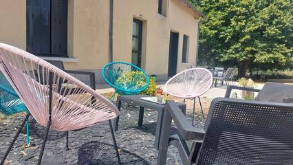 Location de vacances pour 10 personnes, avec jardin et terrasse, animaux acceptés à Écueillé