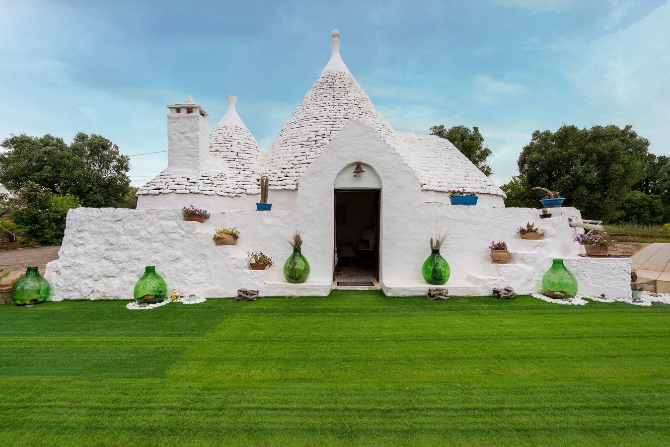 Villa "Trullo Libellula" con giardino privato, mini piscina privata e Wi-Fi in Ceglie Messapica, Salento