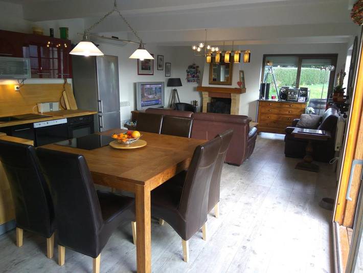 Location de vacances pour 9 personnes, avec jardin ainsi que vue et terrasse à Conchil-le-Temple