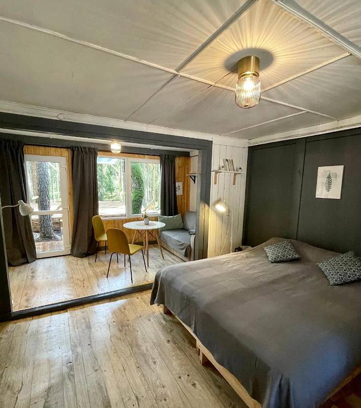 Location de vacances pour 5 personnes, avec jacuzzi et terrasse ainsi que jardin et sauna en Lettonie - 4