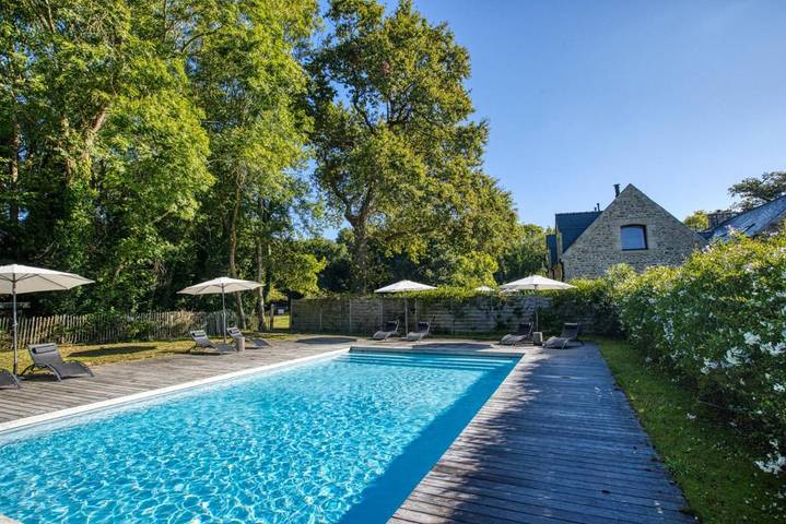 Maison de vacances pour 2 personnes, avec piscine ainsi que vue et jardin